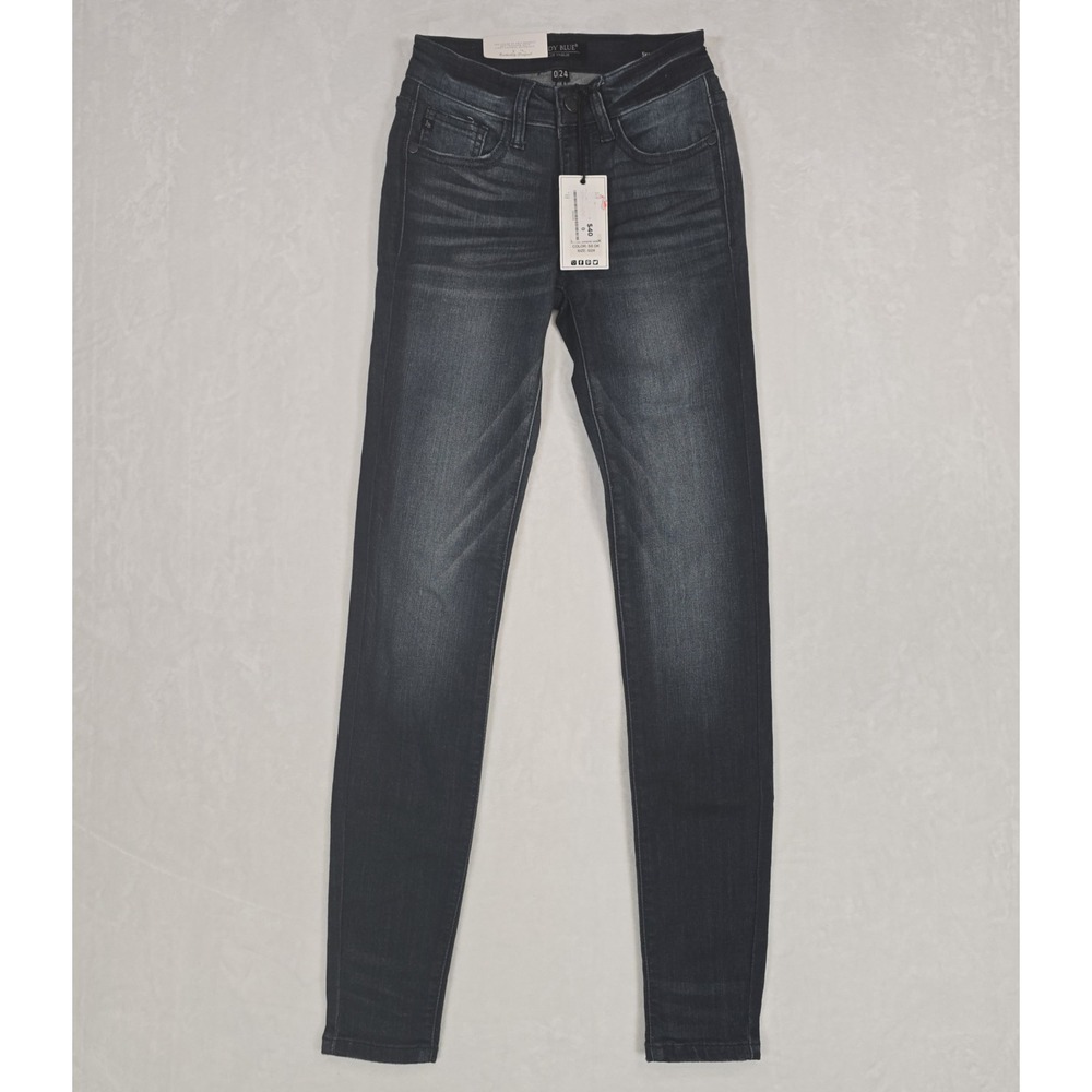 Judy Blue Women's 0/24 Skinny Jeans Dark Wash Stretch Denim NWT JB8248SSDK